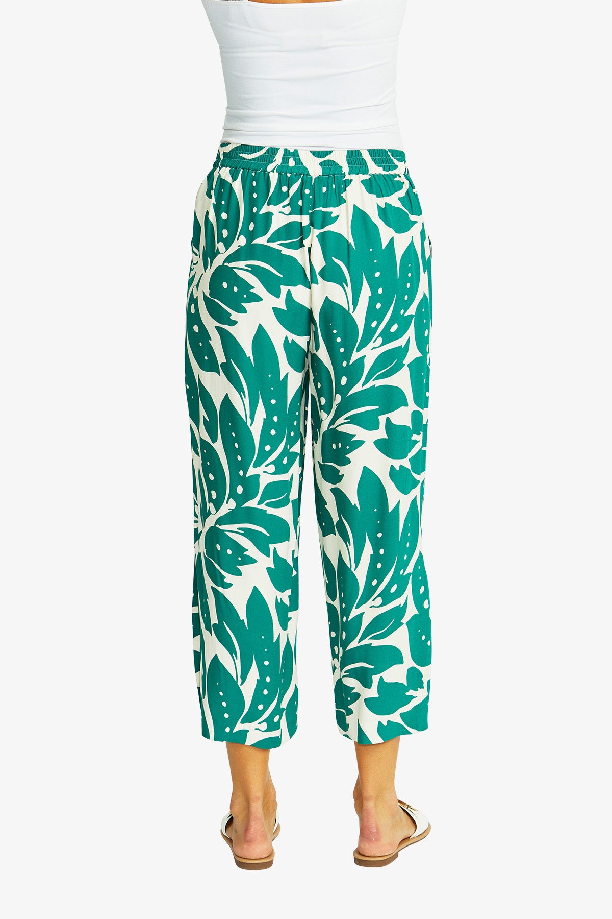 Mono Leaf Pull On Culotte in Mono Leaf