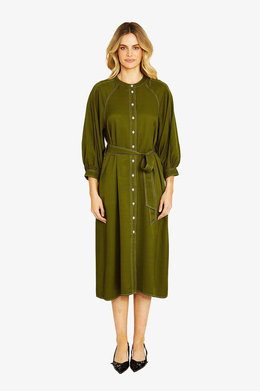 Womens Nella Raglan Dress Green P605507