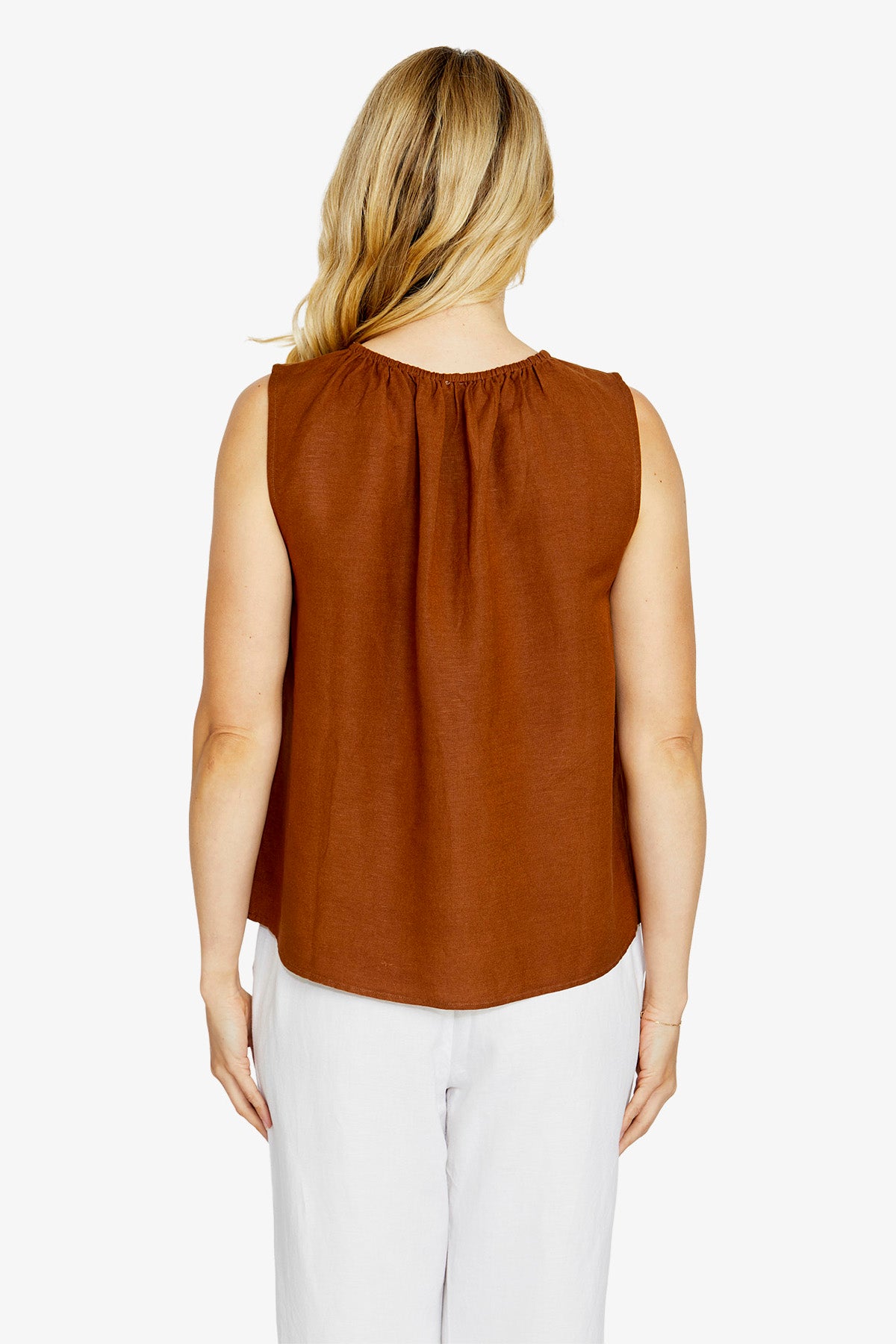 Womens Olivia Keyhole Sllesstop Brown P615326