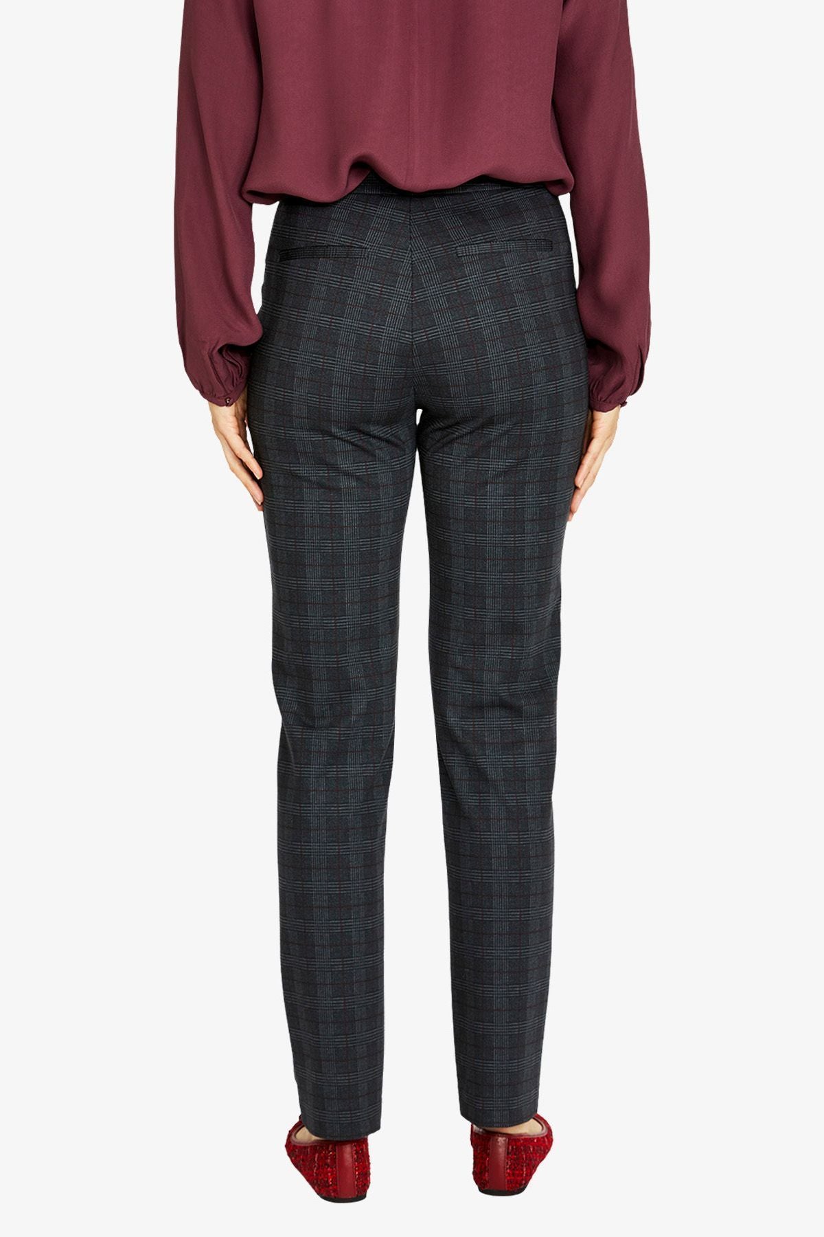 Womens Pablo Check Pant Grey P605719