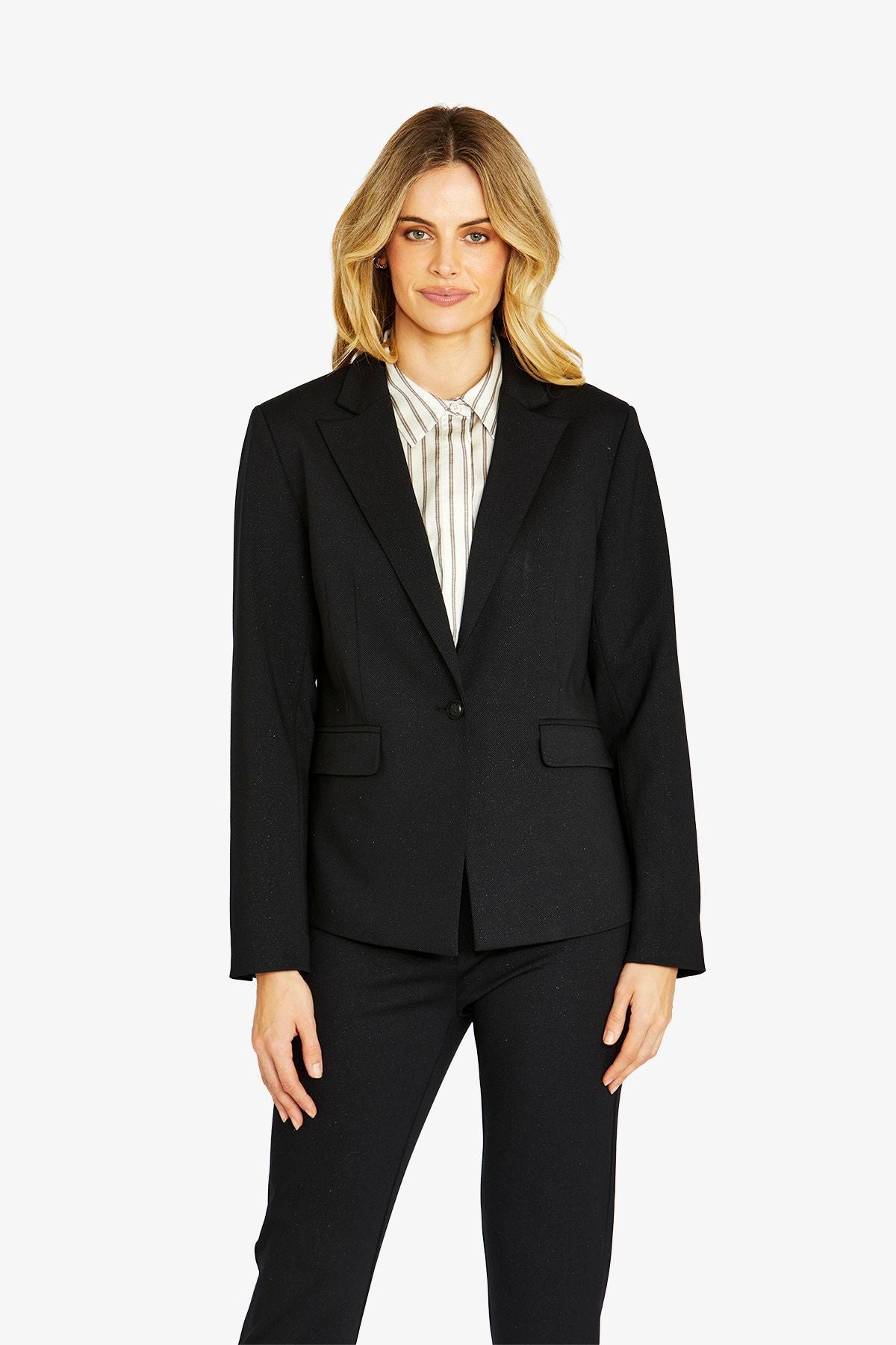 Womens Parton Ponte Blazer Black P605426