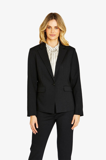 Womens Parton Ponte Blazer Black P605426