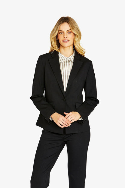 Womens Parton Ponte Blazer Black P605426