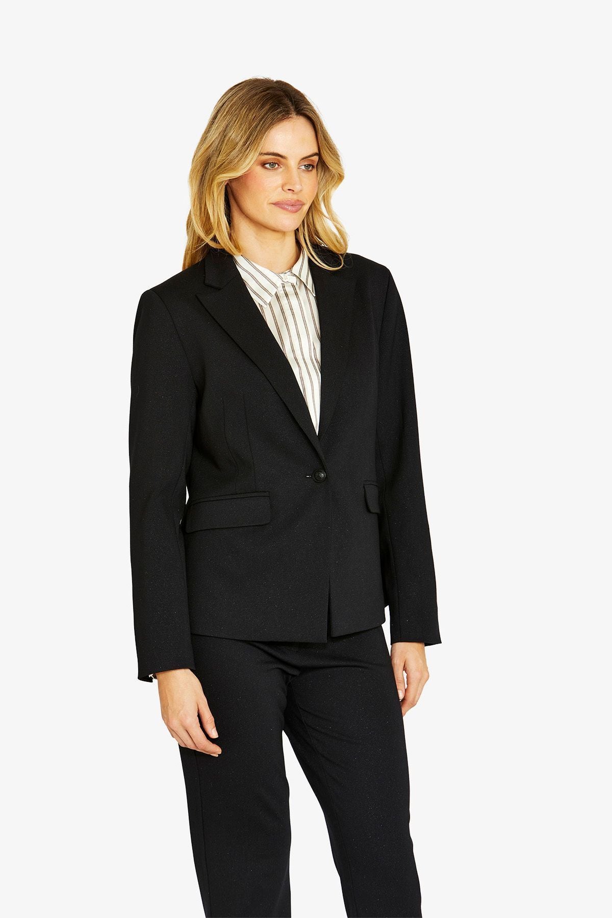 Womens Parton Ponte Blazer Black P605426