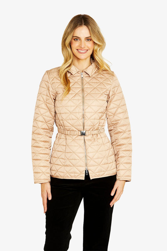 Womens Pippaquiltedpufferjacket Beige P605421