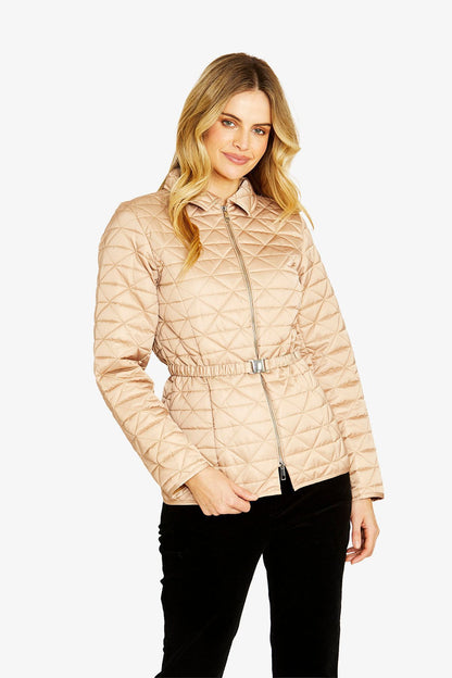 Womens Pippaquiltedpufferjacket Beige P605421