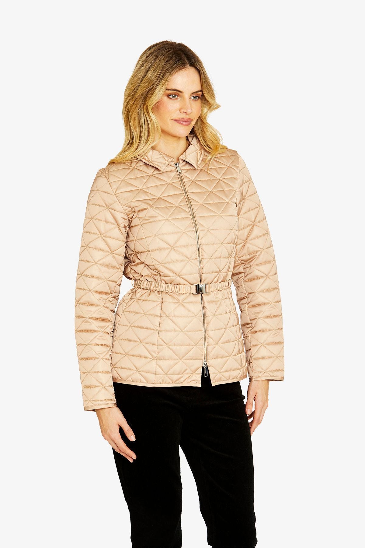 Womens Pippaquiltedpufferjacket Beige P605421