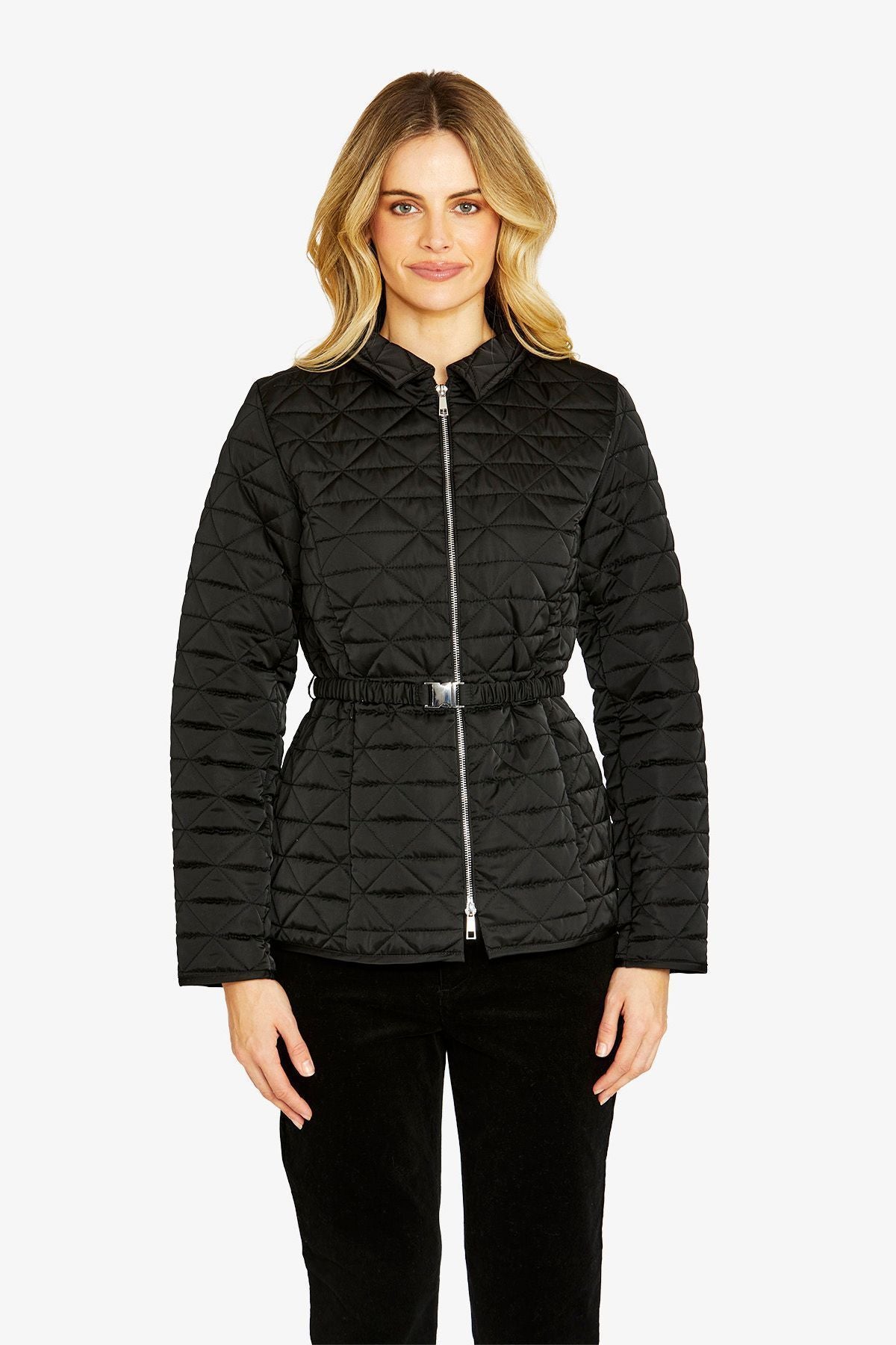 Womens Pippaquiltedpufferjacket Black P605421