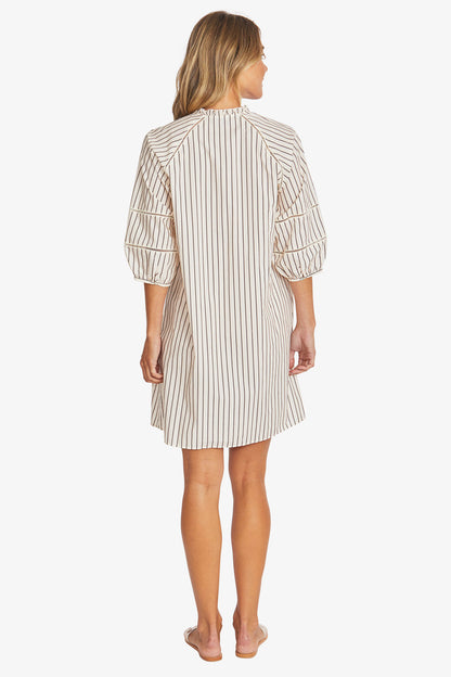 Poet Stripe Dress in Multi
