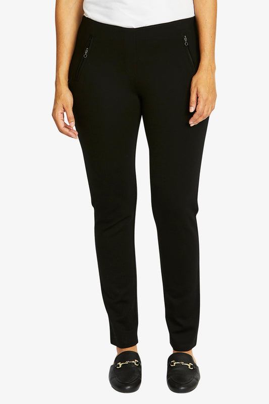 Ponte Leggings in Black