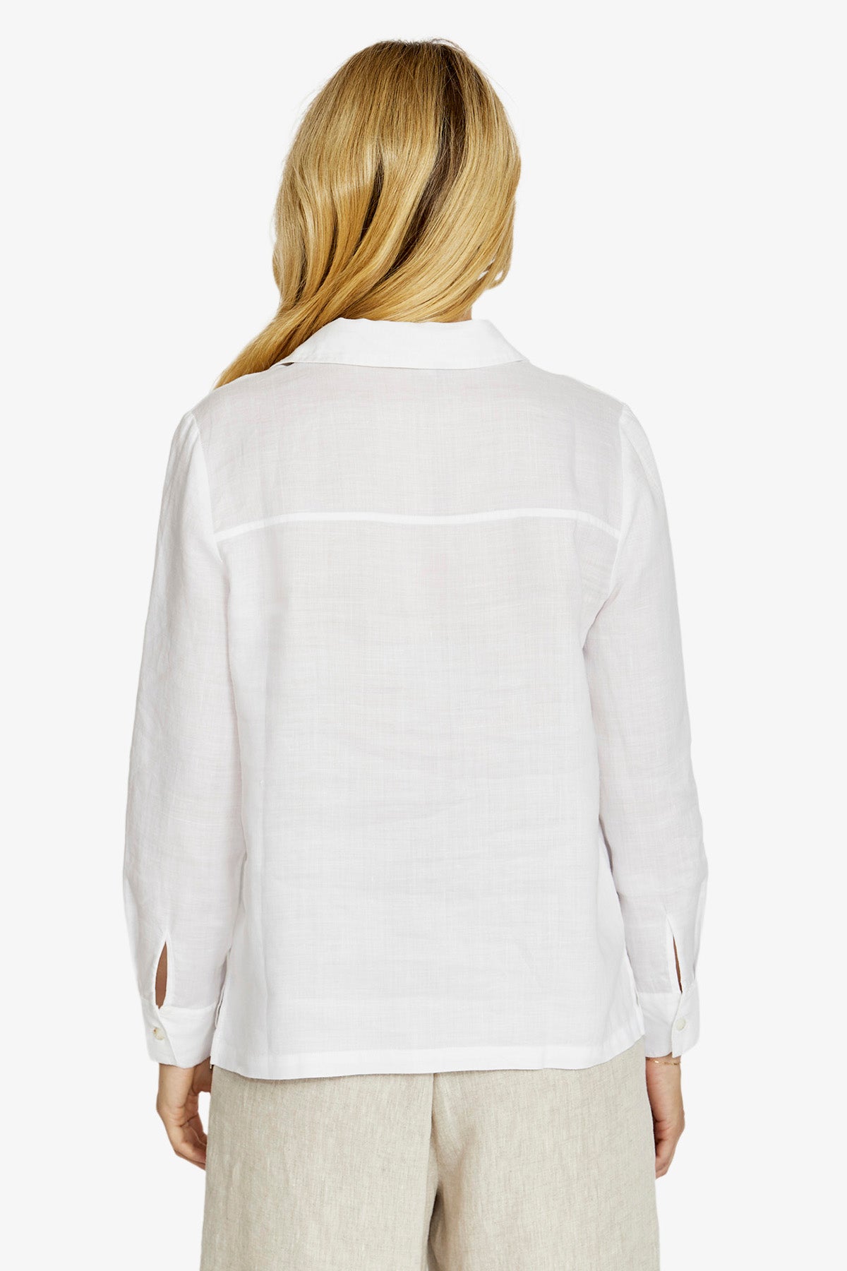 Womens Rita Contraststitch Shirt White P615308