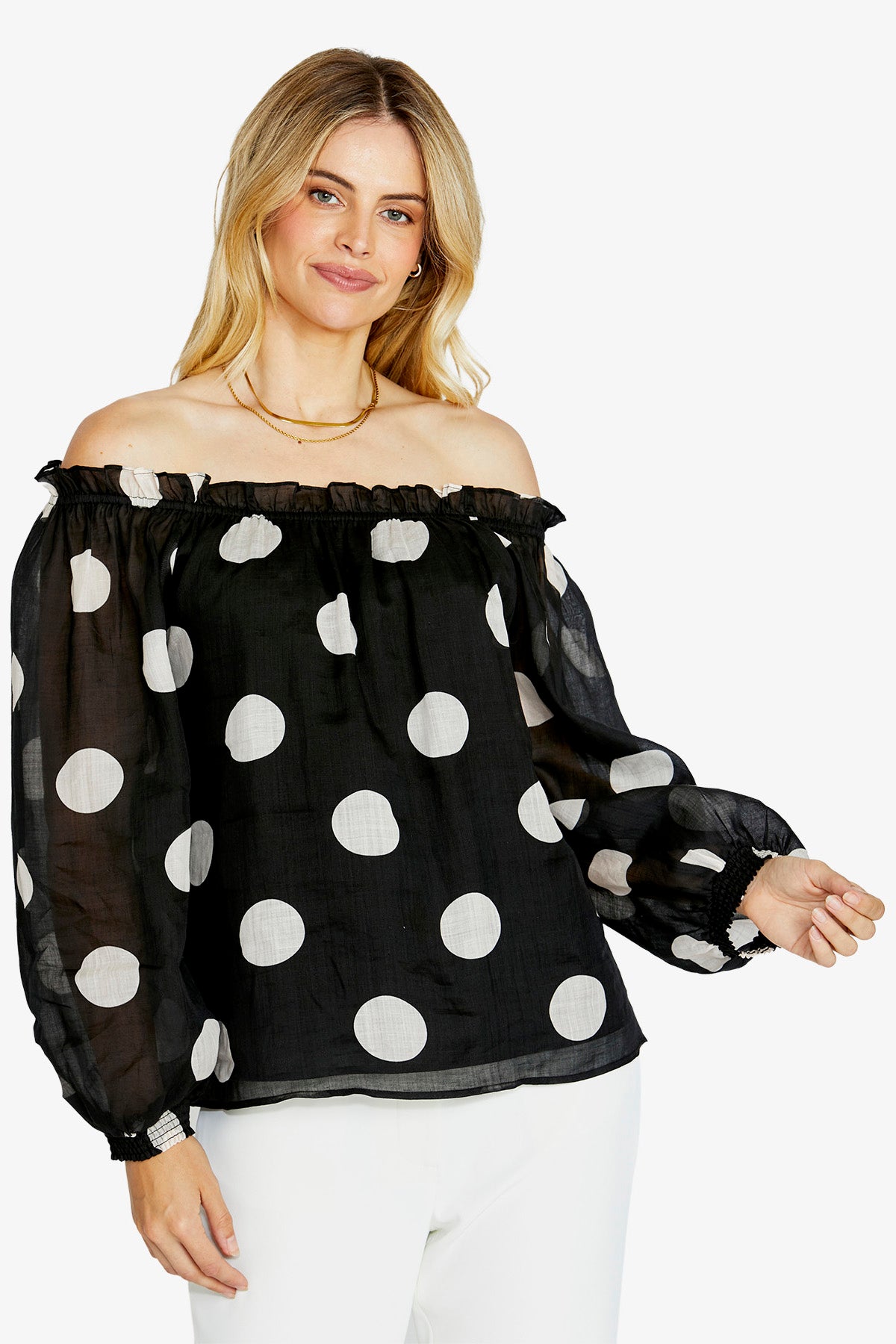 Womens Rory Off Shoulder Blouse Multicolor P615345