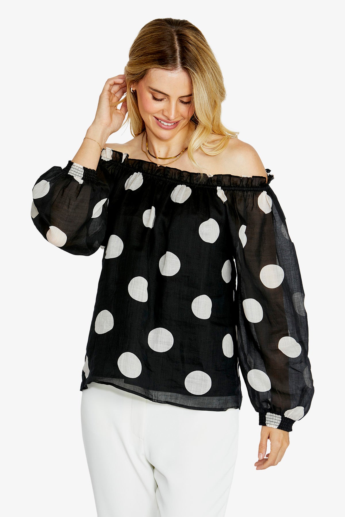 Womens Rory Off Shoulder Blouse Multicolor P615345