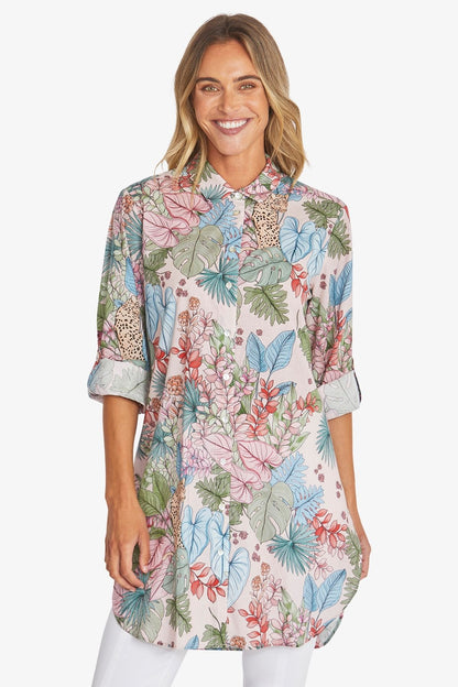 Womens Savannah Long Shirt Multicolor P595302