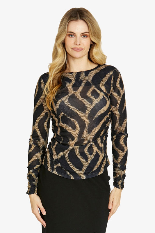 Womens Savannah Mesh Top Multicolor P605331
