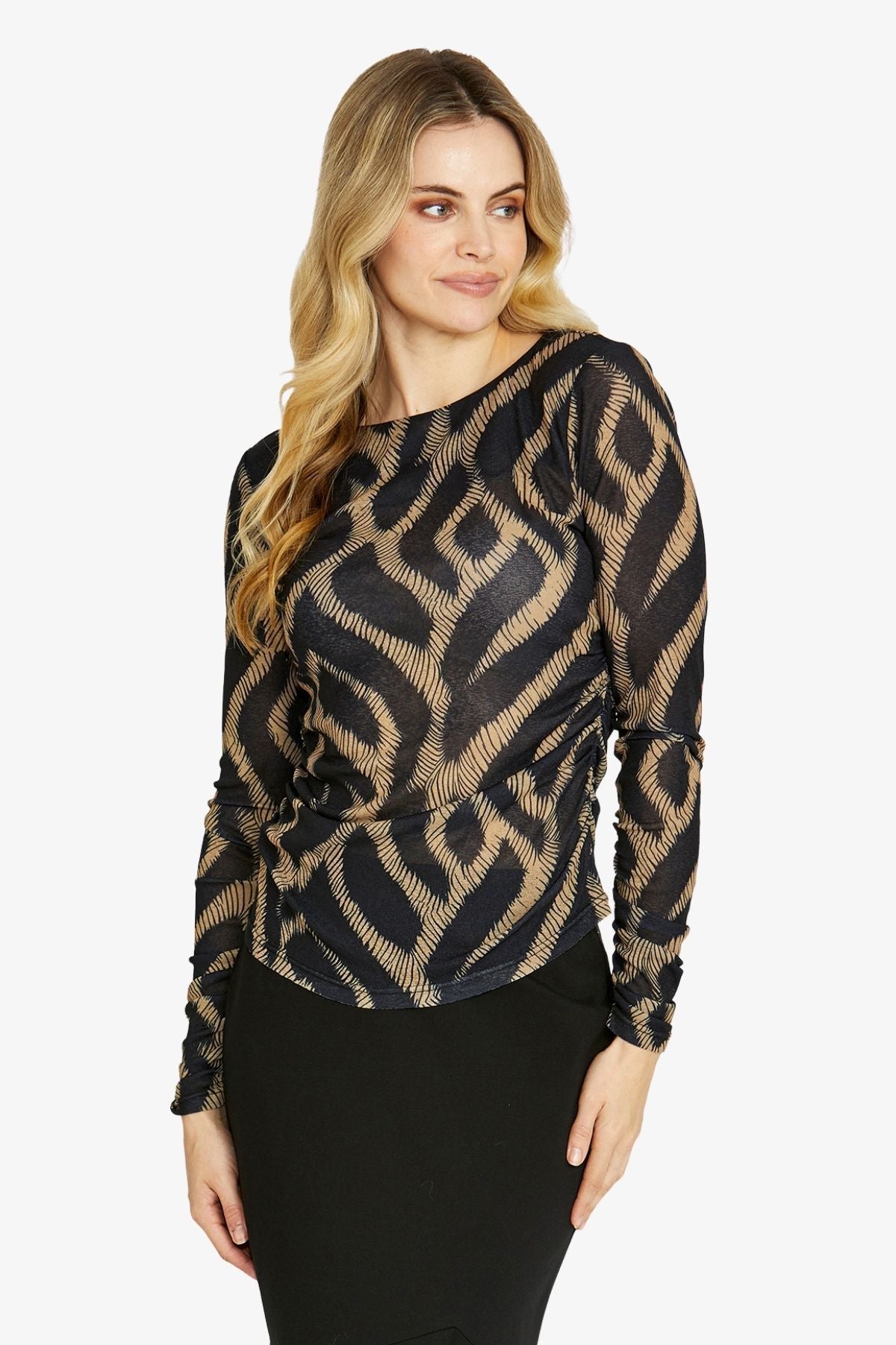 Womens Savannah Mesh Top Multicolor P605331