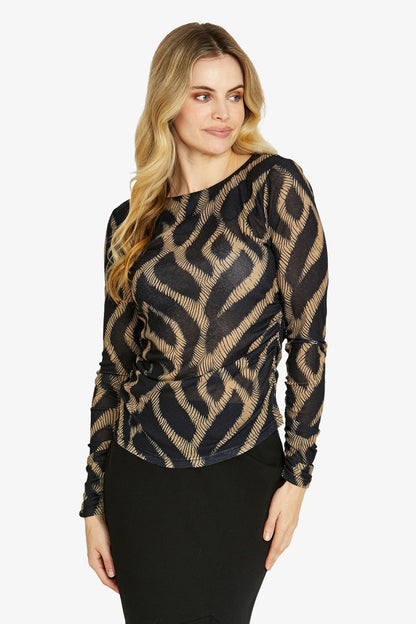Womens Savannah Mesh Top Multicolor P605331