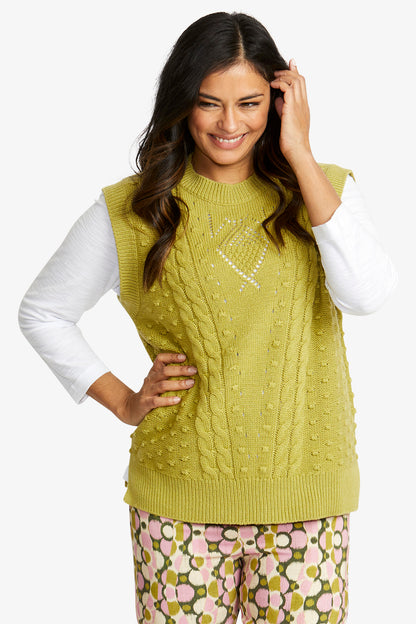 Seraphina Vest in Celery