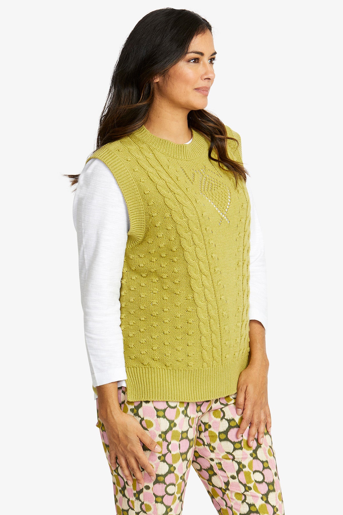 Seraphina Vest in Celery