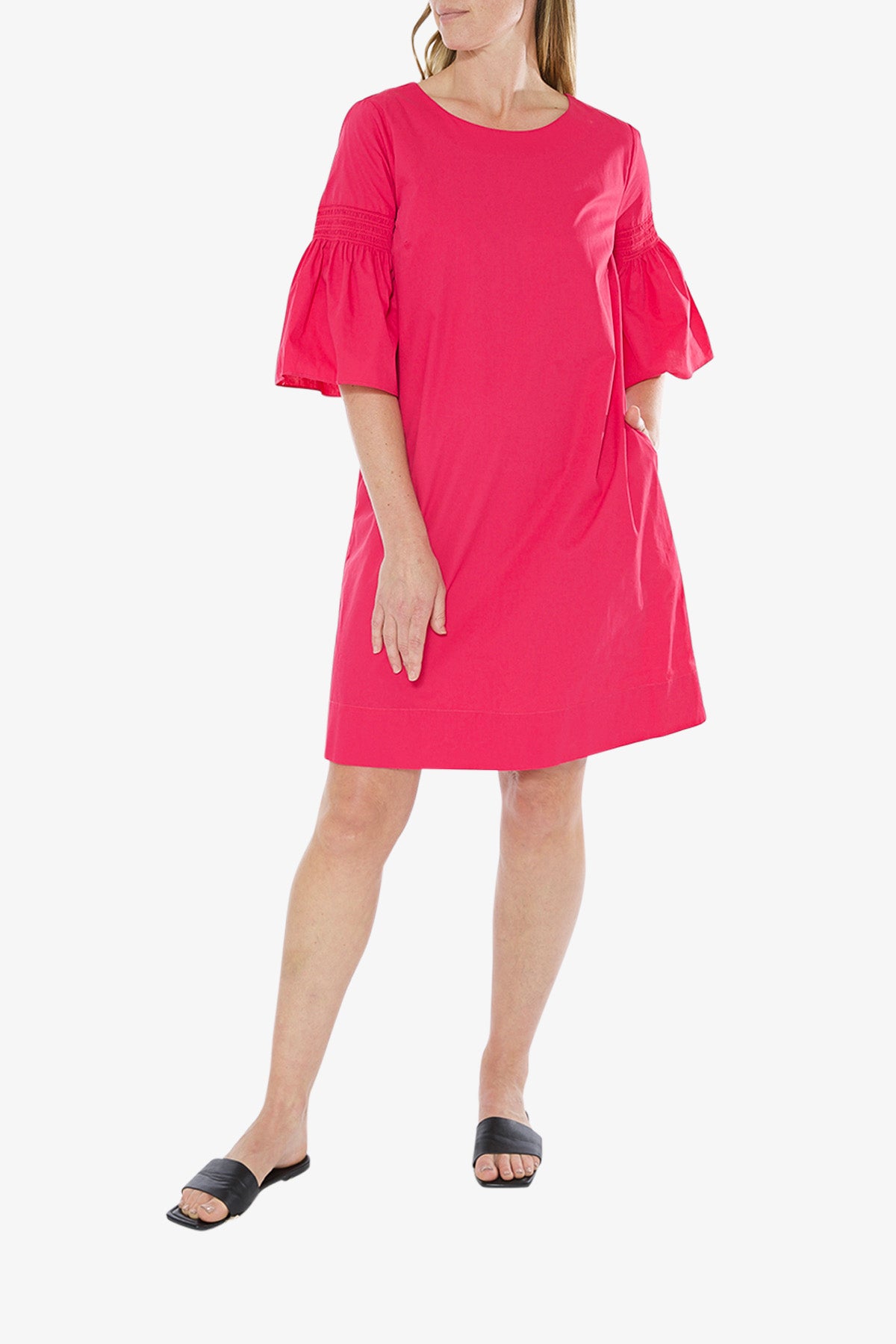 Shirred Sleeve Dress PinkGin