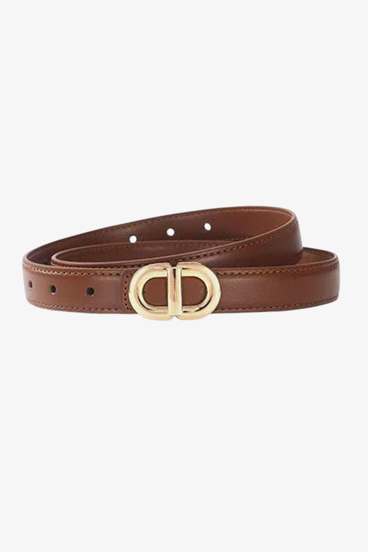 Womens Shona Thin Belt Brown P605ac2