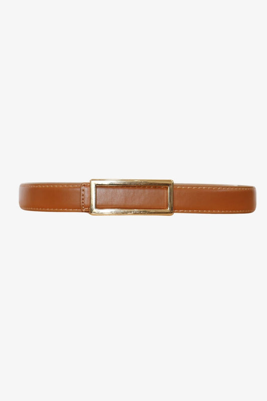 Womens Sophia Thin Belt Brown P605ac5