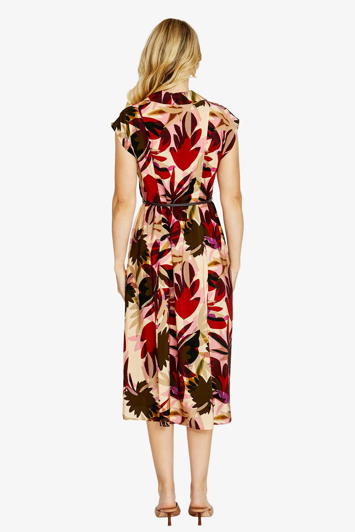 Womens Sophie Slless Belt Dress Multicolor P615540