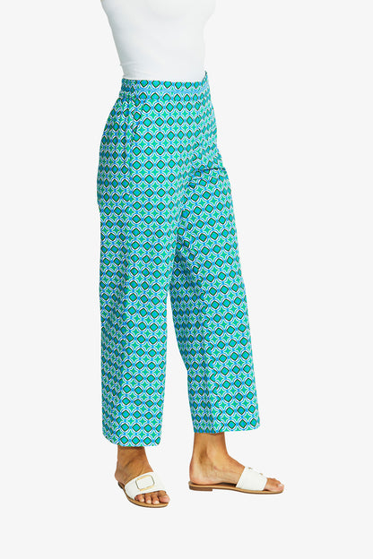 Sorrento Print Poplin Pant