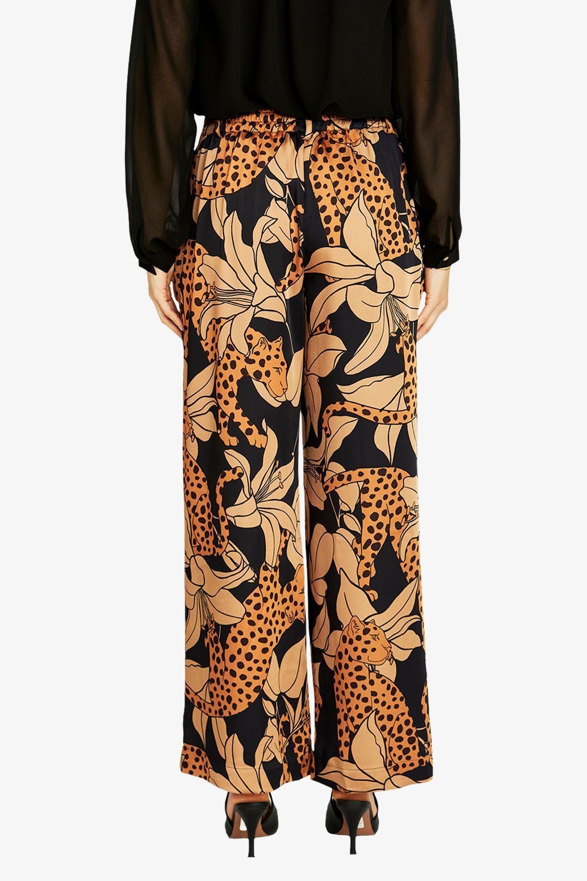 Womens Spliced Animal Pant Multicolor P605723