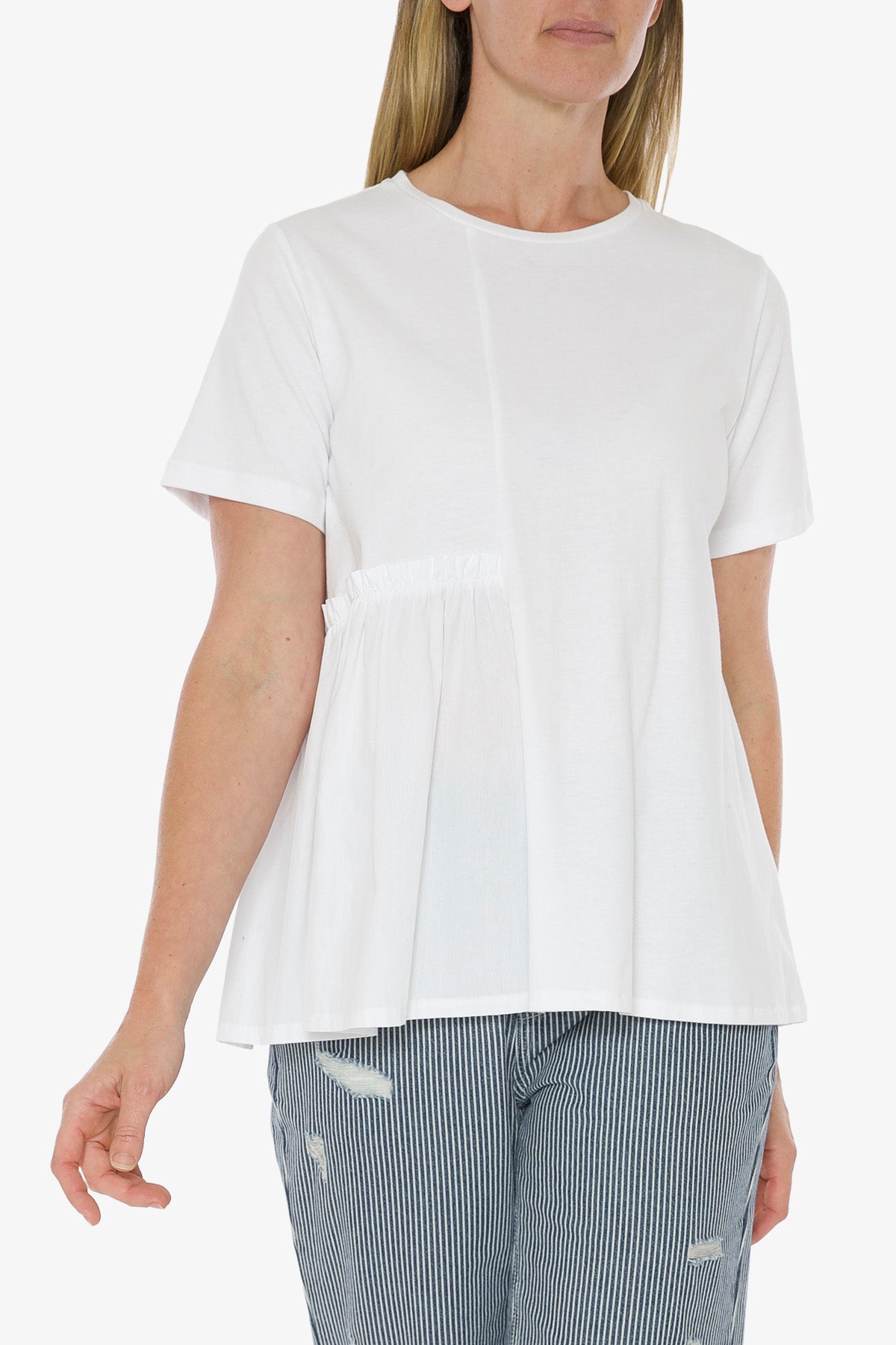Spliced T-Shirt White