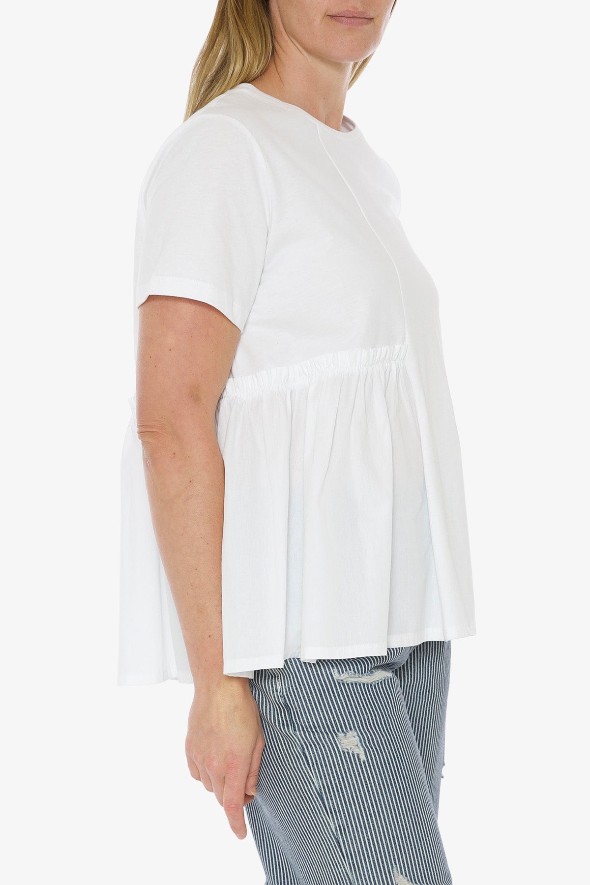 Spliced T-Shirt White