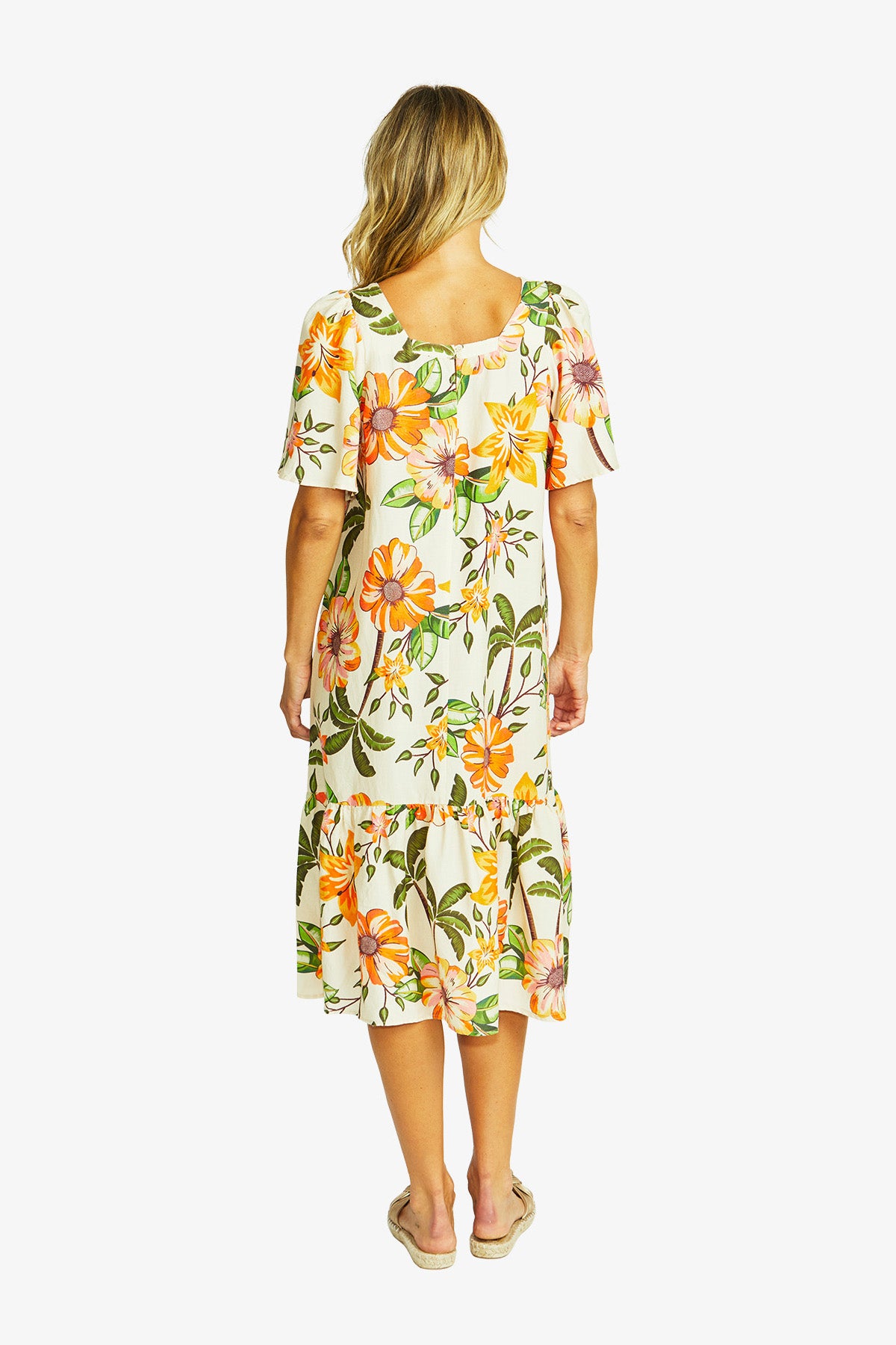 Women's Square Neck Dress Print in Multicolour | Ipanema