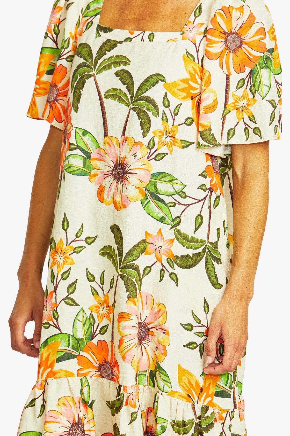 Women's Square Neck Dress Print in Multicolour | Ipanema