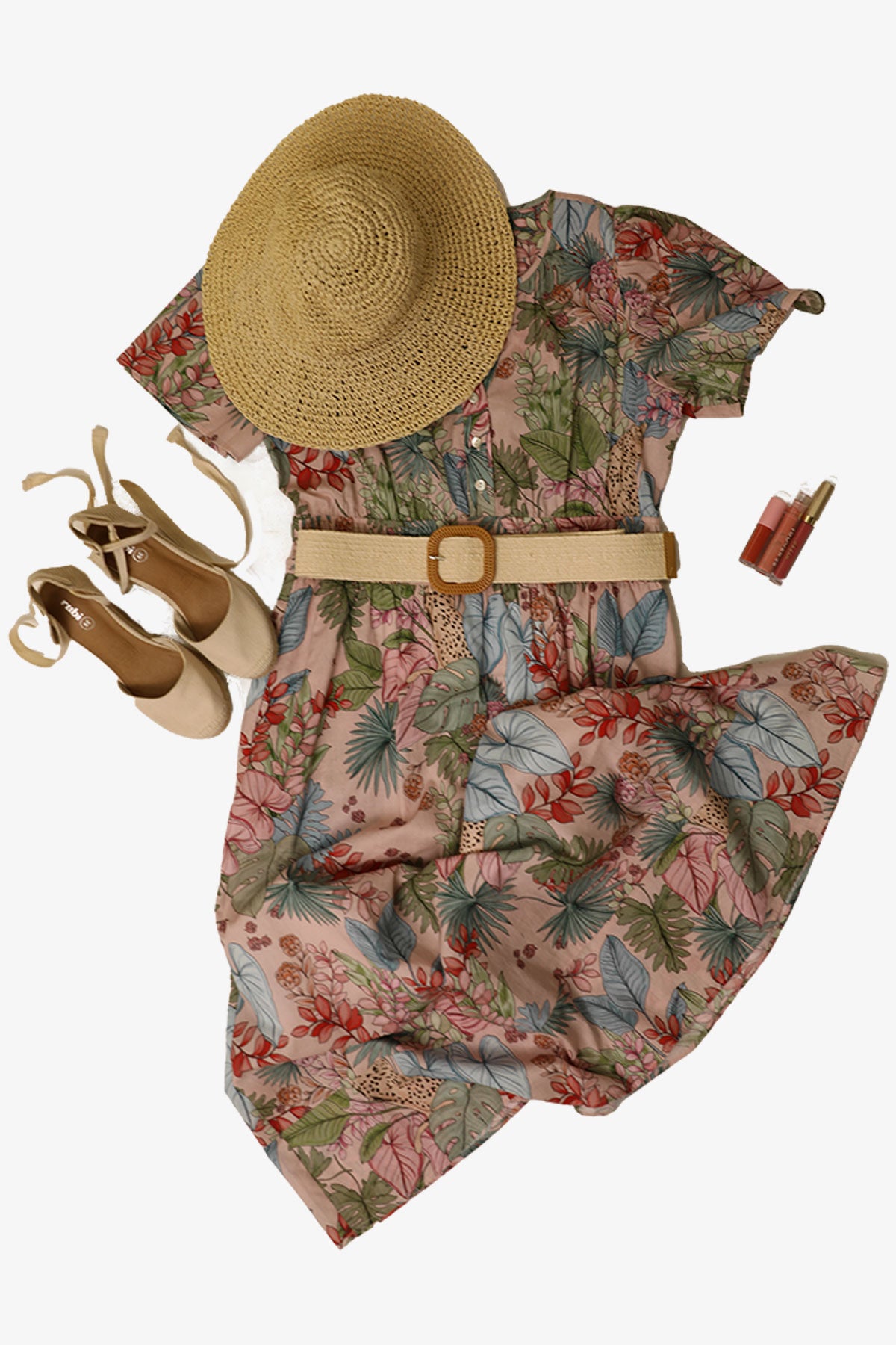 Womens Stretch Belt Beige P595acc1