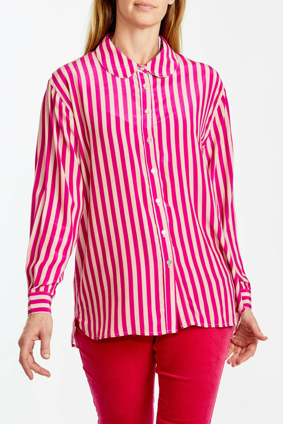 Pink Stripe Summer Shirt