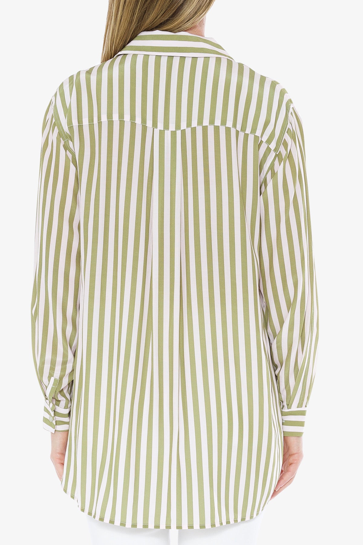 Stripe Shirt Olive Parfait