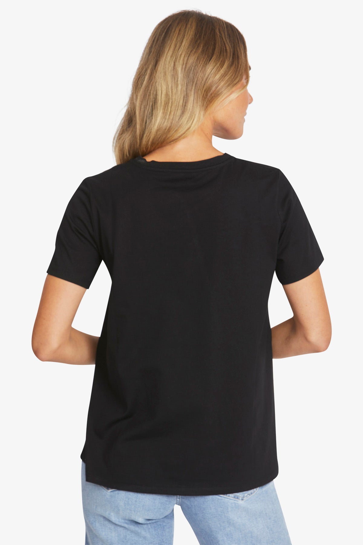 Stud Pocket Tee in Black