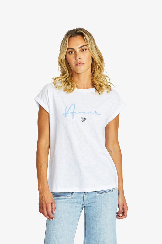 Women's T-Shirt in White | Amore