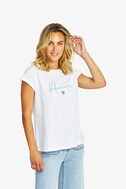 Women's T-Shirt in White | Amore