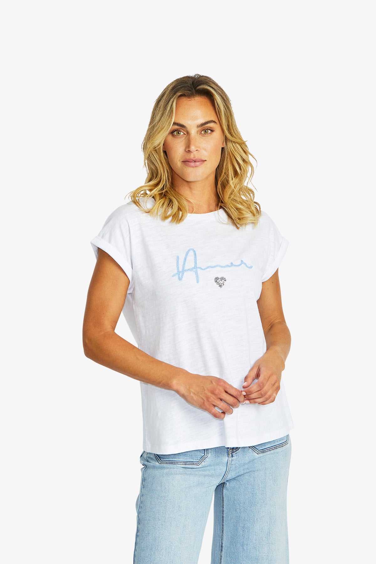 Women's T-Shirt in White | Amore