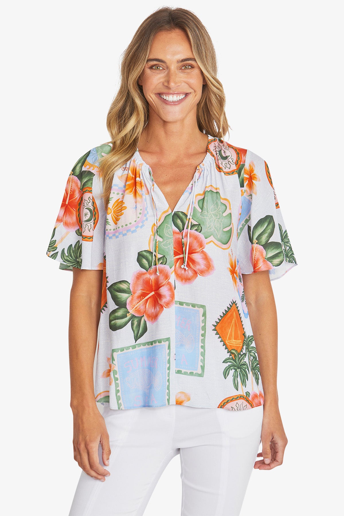 Womens Tahiti Top Multicolor P595359