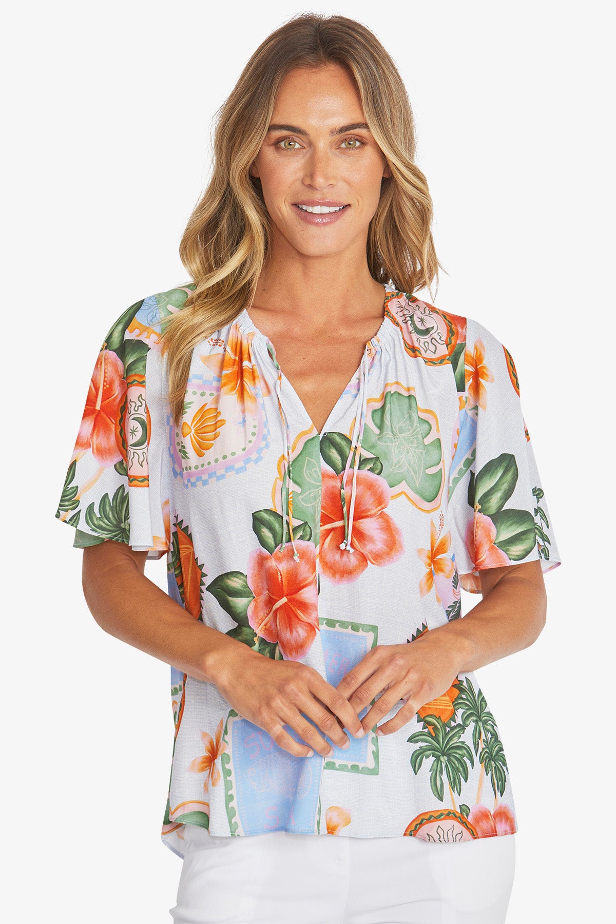 Womens Tahiti Top Multicolor P595359