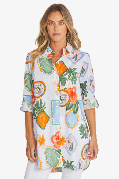 Womens Tahiti Tunic Shirt Multicolor P595360