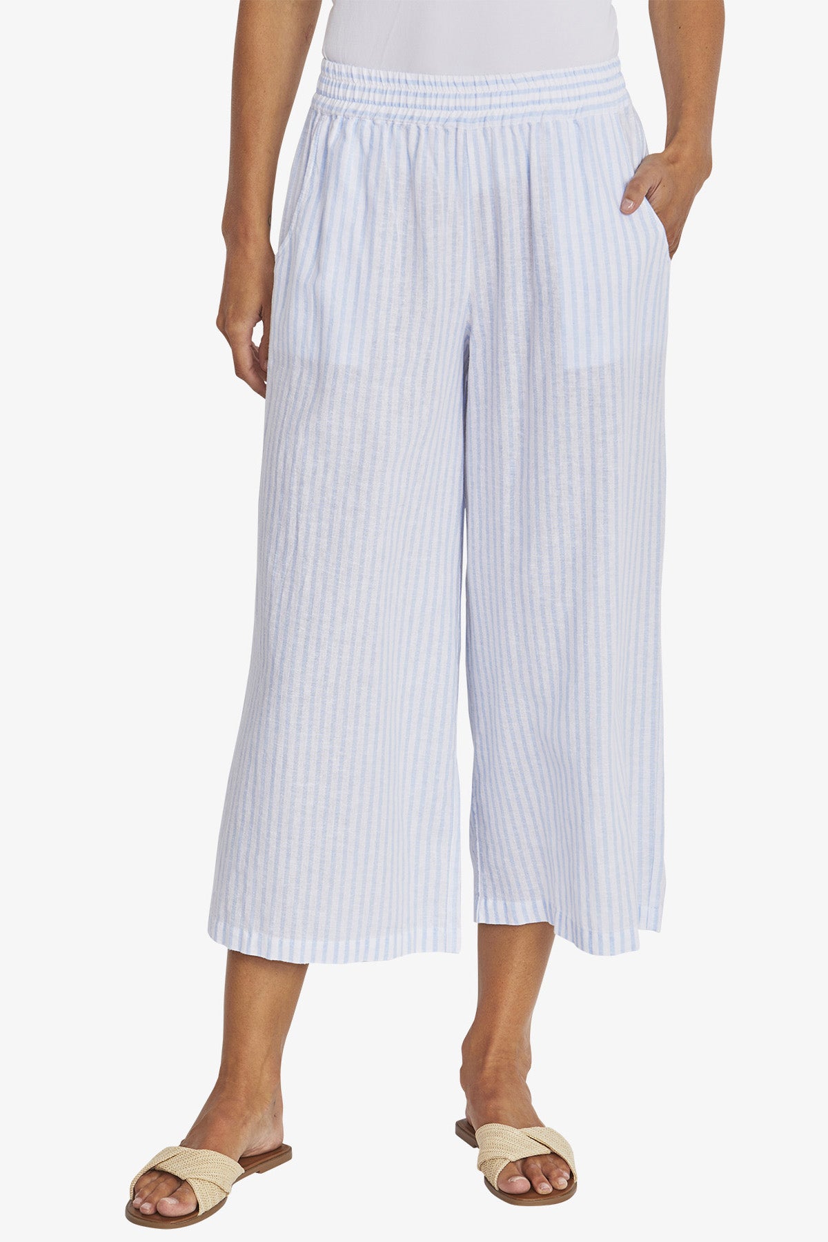 Womens Tamara Stripe Pant White P595709