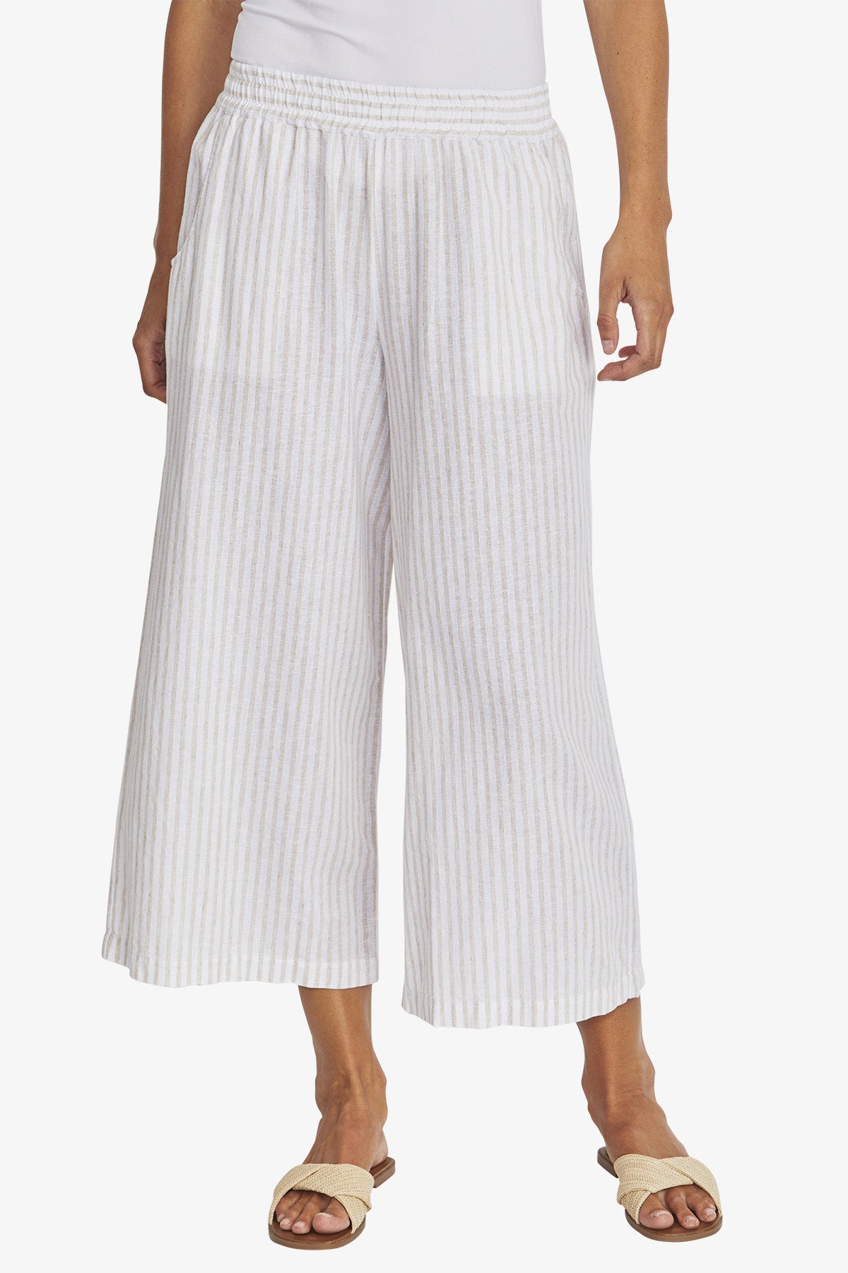 Womens Tamara Stripe Pant White P595709