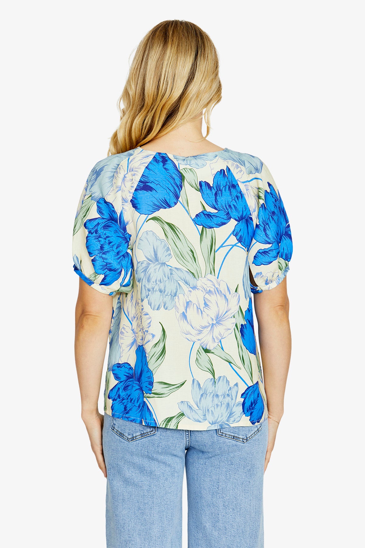 Womens Tammy Bubble Slv Top Multicolor P615339