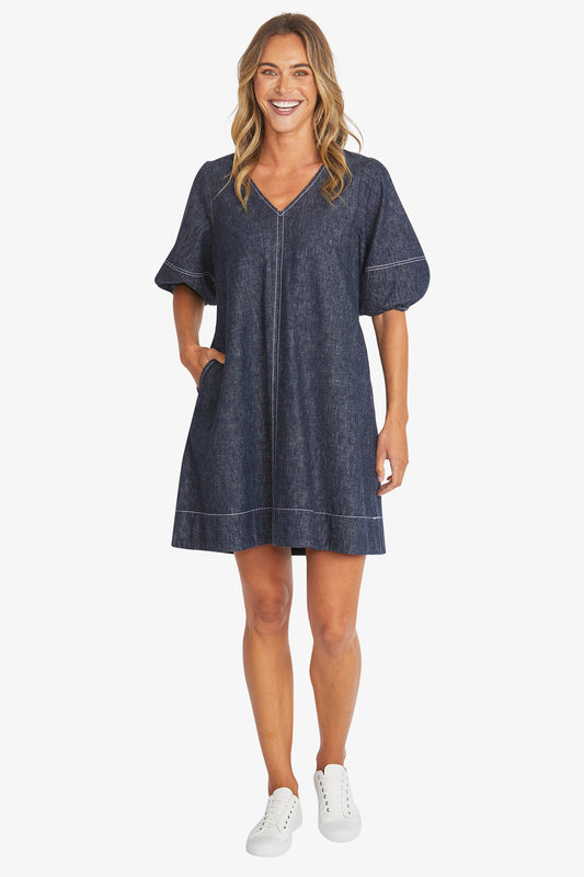 Womens Taylor Dress Navy P595503
