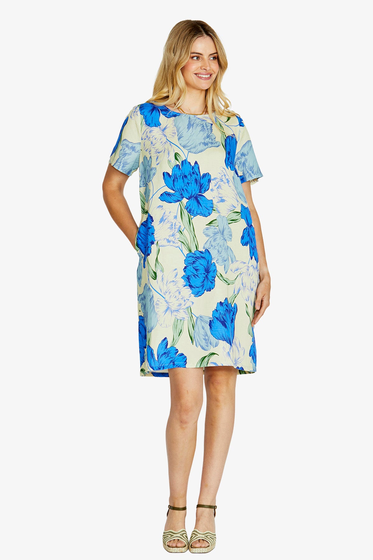 Womens Tessasslvprintshiftdress Multicolor P615515