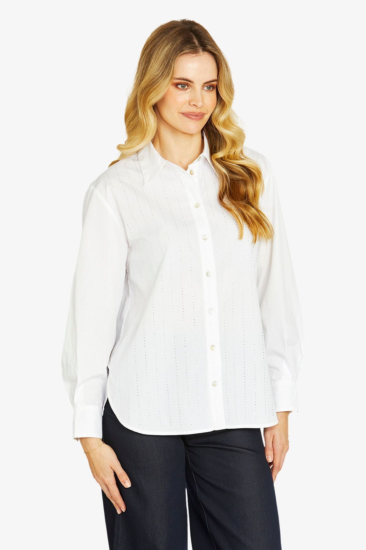 Womens Tina Diamante Shirt White P605305