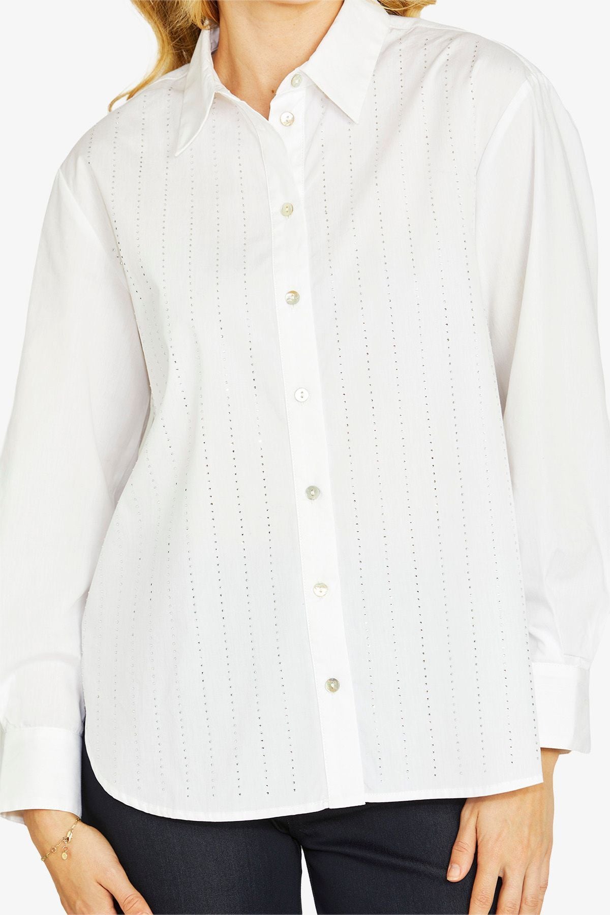 Womens Tina Diamante Shirt White P605305